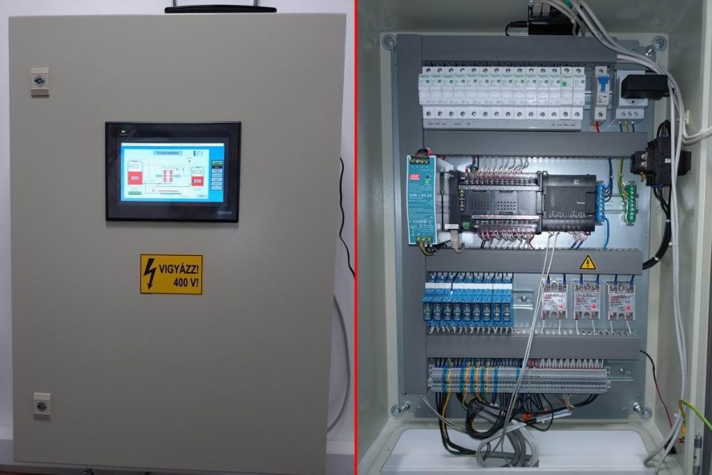 Családi ház Fűtés/Használati melegvíz készítés villamos vezérlése